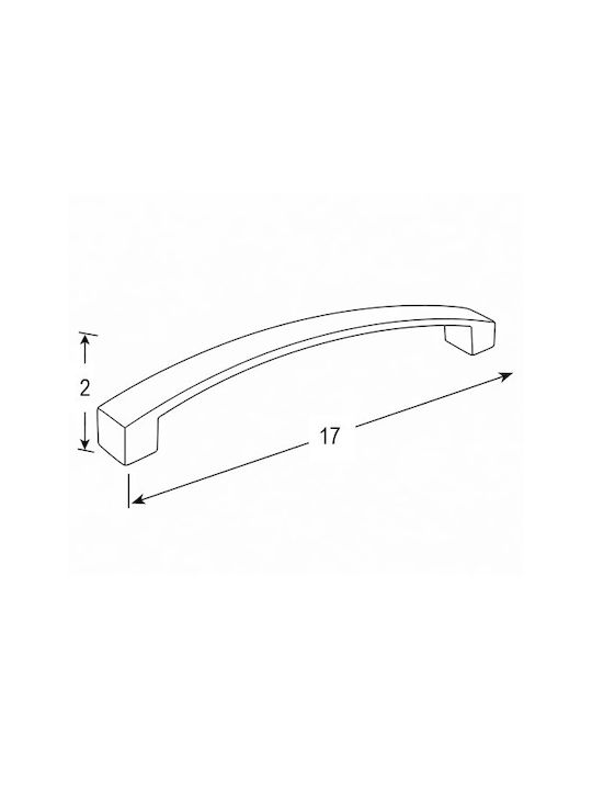 Λαβη Finetto Art.6001 Χρωμιο 213-6001#160cr 160μμ