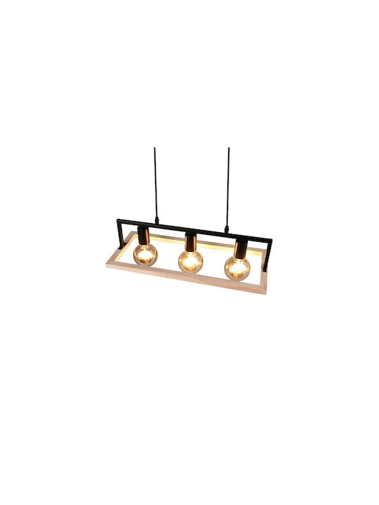 Trio Lighting Κρεμαστό Φωτιστικό Μαύρο