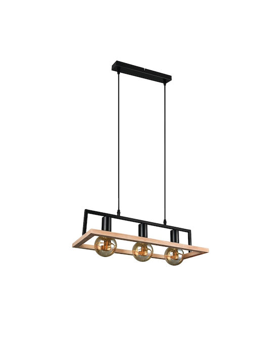 Trio Lighting Κρεμαστό Φωτιστικό Μαύρο