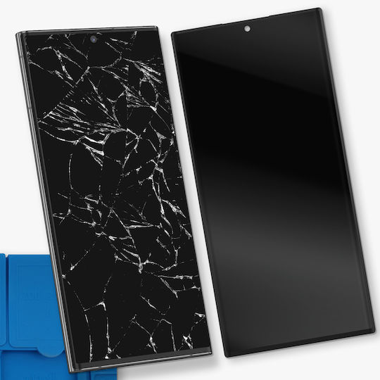 Clappio Compatible Screen Galaxy S22 Ultra Lcd Panel Pre-assembled Touch Glass Black