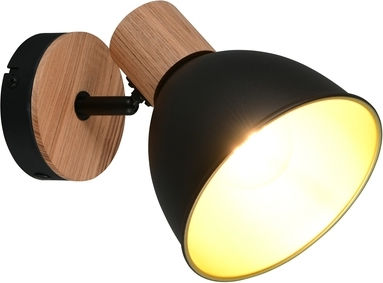 Trio Lighting Едно Таванно Спот В Черен Цвят