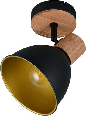 Trio Lighting Едно Таванно Спот В Черен Цвят