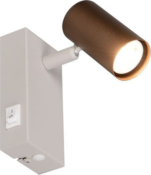 Trio Lighting Single Ceiling & Wall Spot in Brown Colour