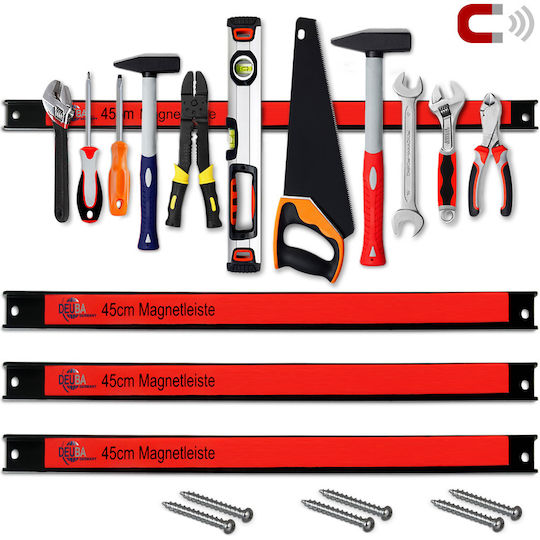 Set 3 Magnetstreifen Halter Werkzeuge Ausrüstung 45 cm