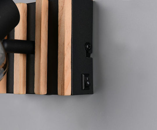 Trio Lighting Single Ceiling & Wall Spot in Black Colour
