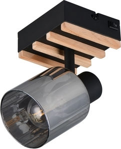 Trio Lighting Single Ceiling & Wall Spot in Black Colour