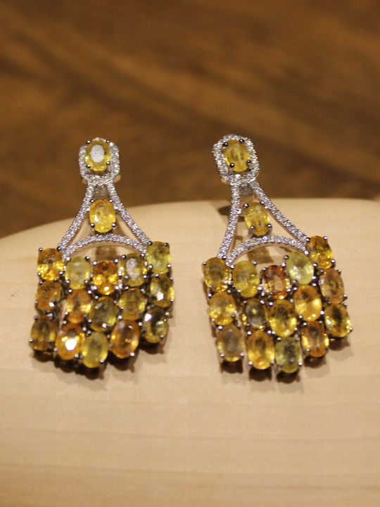 Beautiful Sapphire Earrings Songea Zirconia