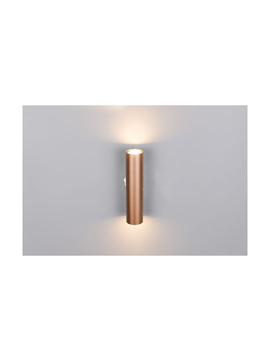 Trio Lighting Μοντέρνο Φωτιστικό Τοίχου Καφέ