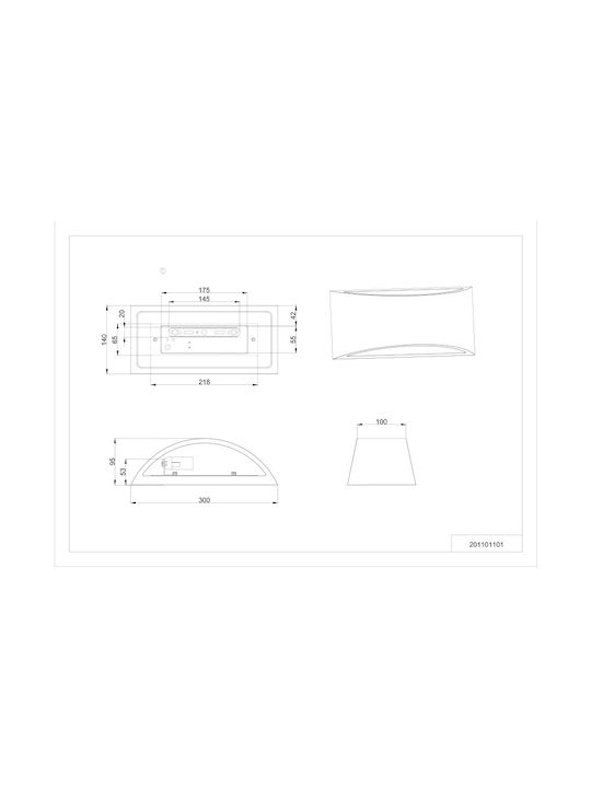 Trio Lighting Wacadia Wandleuchte Weiß