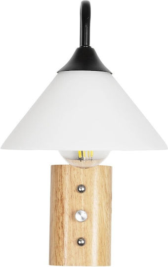 GloboStar Alessia Modern Wall Lamp with E27 Socket Beige 26x29cm