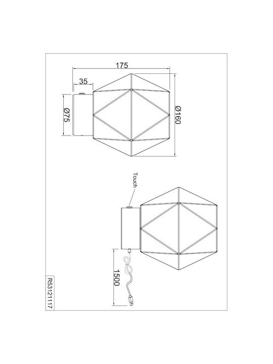 Trio Lighting Διακοσμητικό Φωτιστικό Θερμό Λευκό 3000K