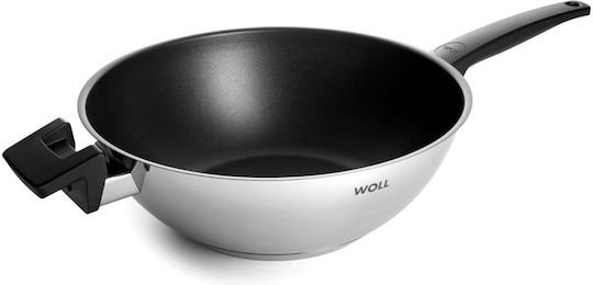 Woll Concept Wok Made of Stainless Steel with Lid with Non-Stick Coating 30cm