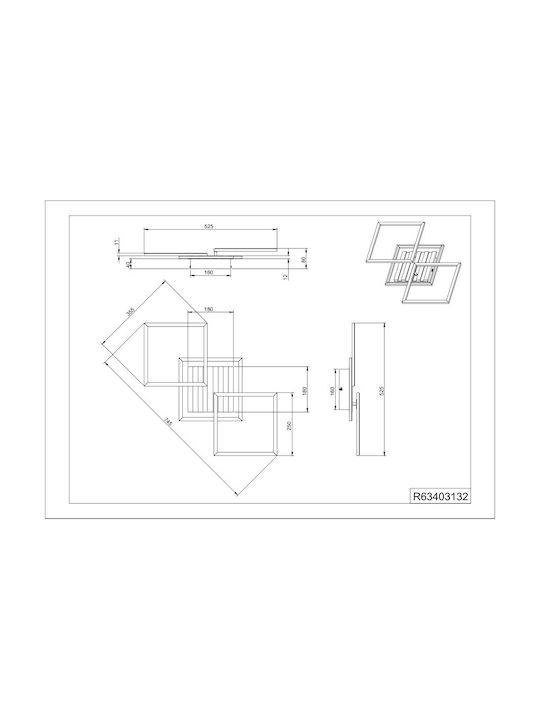 Trio Lighting Πλαφονιέρα LED Trio Lighting Πλαφονιέρα LED