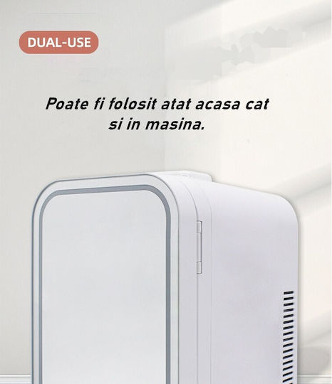 Mini Cosmetic Fridge Alista Home Dual Heating Cooling Function Portable 8l White