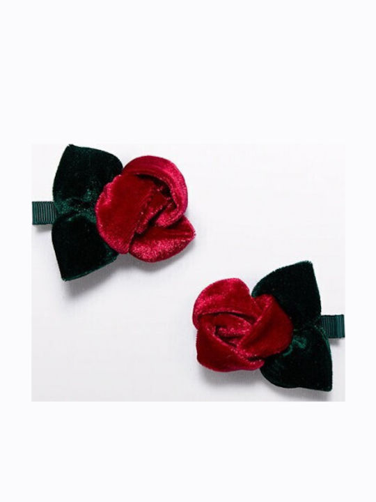 Abel & Lula Clamă De Păr Pentru Copii Floare Verde