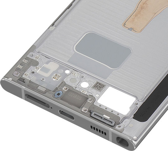 Samsung Replacement Mid Frame Galaxy S22 Ultra Service Pack White