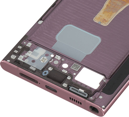 Samsung Replacement Mid Frame Galaxy S22 Ultra Service Pack Burgundy