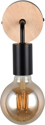 Trio Lighting Vintage Black Wall Lamp