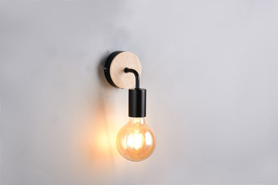 Trio Lighting Vintage Black Wall Lamp
