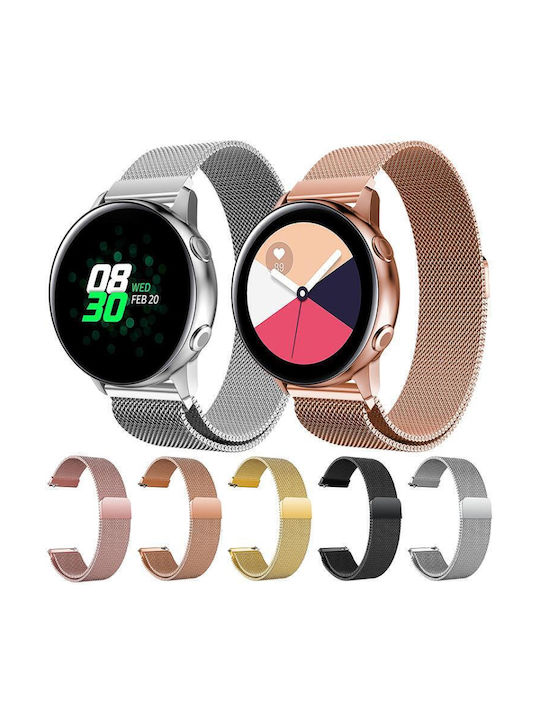 14mm Xdfind Milanese Stainless Steel Watch Band Garmin Lily 2 Gold
