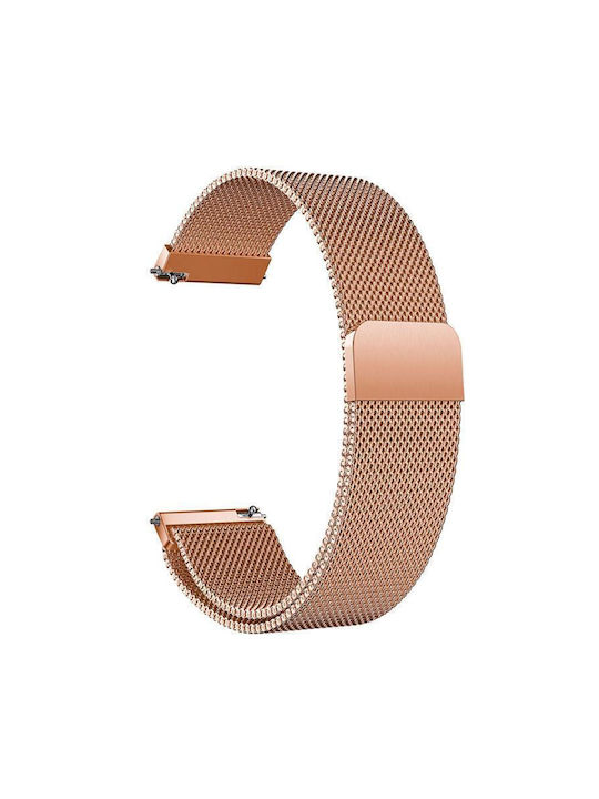 14mm Xdfind Milanese Rostfreier Stahl Tragbare Bänder Garmin Lily 2 Rose Gold