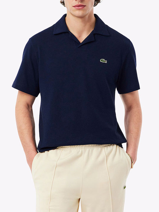 Polo Herrenbluse Kurzarm Dunkelblau