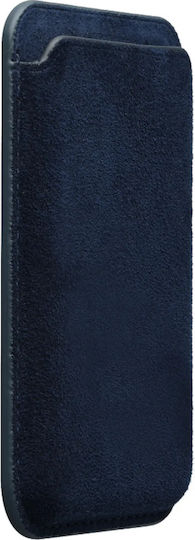 Universal Θήκη Rosso Avanti Wallet Magsafe Πορτοφόλι Κάρτες Premium Alcantara Blue 8719246550010