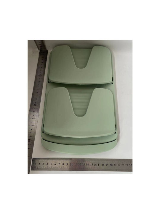 Alista Home Επιτοίχιο Ράφι Πλαστικό 33.3x20.7x3.5εκ. Πράσινο