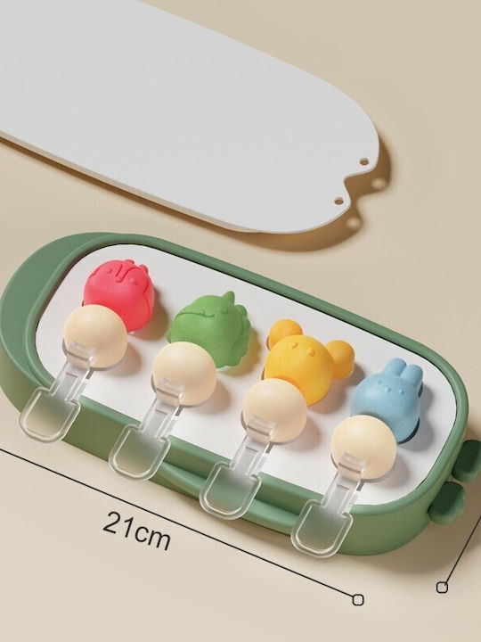 Alista Home Formă Pentru Tăvi și Tăvi Pentru Copt Înghețată / Ice Lolly Din Silicon 21x12.8x3cm