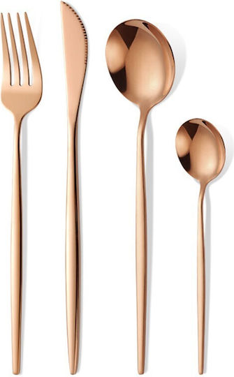 Alista Home Cutlery Set Stainless Steel Gold 24 Pieces