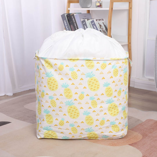 Alista Home Καλάθι Αποθήκευσης Υφασμάτινο Κίτρινο 50x50x40cm