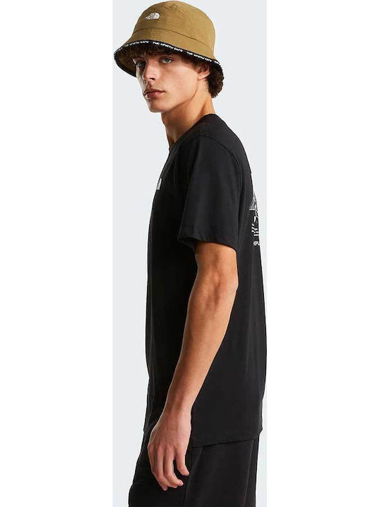 Mountain Sketch T-shirt Μαύρο