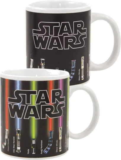 Star Wars Lichtschwert Wärmeempfindliche Keramiktasse Braun 350ml