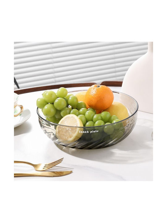 Alista Home Servierschale Rund Kunststoff Transparent mit Durchmesser 22.4cm Alista Home Servierschale Rund Kunststoff Transparent mit Durchmesser 22.4cm