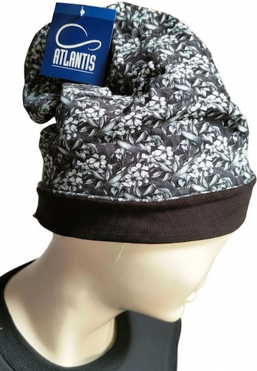 Beanie Unisex Σκούφος Πλεκτός σε Μαύρο χρώμα