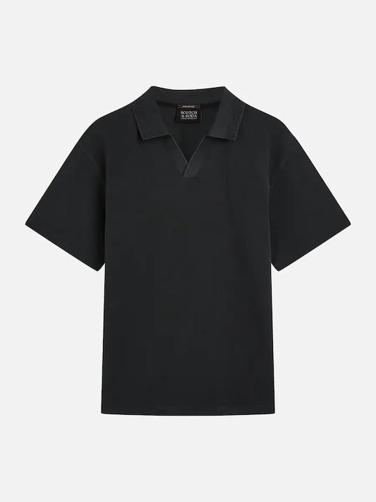 3 Crosses Polo Blouse Black