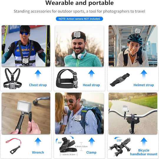 Neewer 50 In 1 Action Camera Accessory Kit