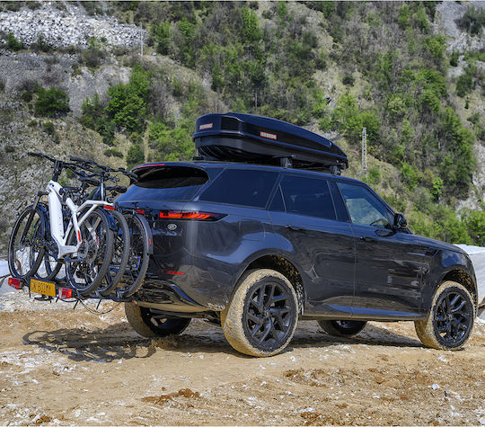 Menabo Car Bike Rack Tow Hitch for 3 Bicycles
