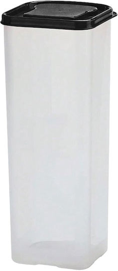 Alista Home Bread Box with Lid Plastic Black 34x13x13cm