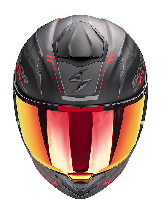 Scorpion Exo 530 Air Slope Full Face with Sun Visor ECE 22.06 Matt Black-Red Scorpion Exo 530 Air Slope Full Face with Sun Visor ECE 22.06 Matt Black-Red