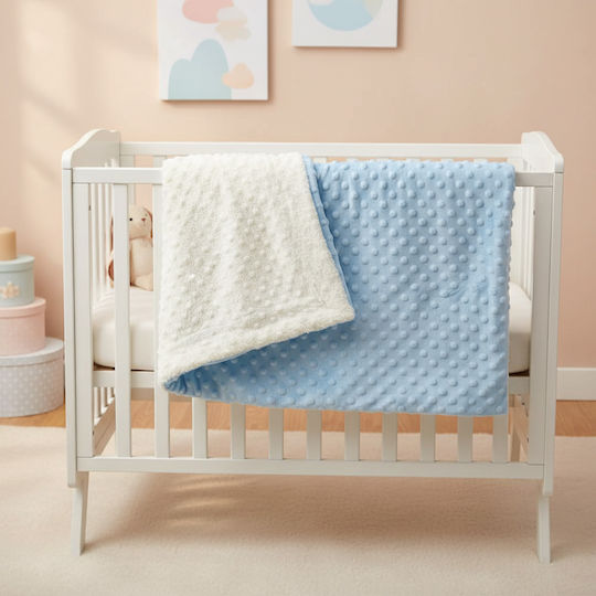 Nansydimo Pătură Pepinieră Swaddling Albastră Deschisă 80x85 cm