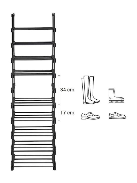 Organizator Pantofi din Plastic 45x30x174cm