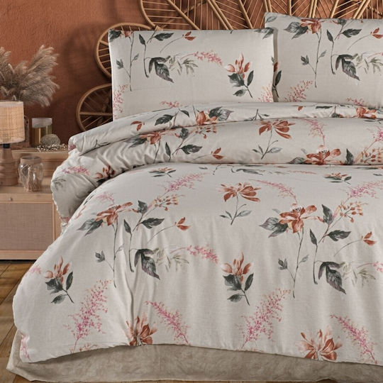 First Choice Σετ Διπλή 200x220cm Brown
