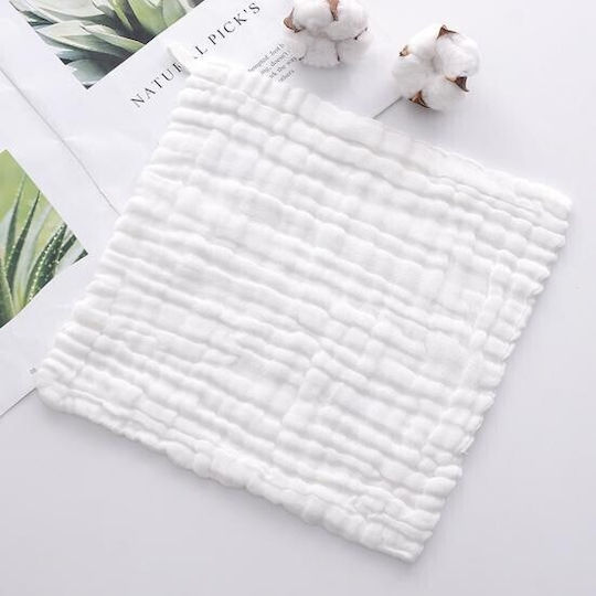 Alista Home Kitchen Towel Made of 100% Cotton in White Colour 30x30cm