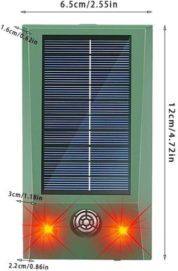 Alista Home Dispozitiv cu Ultrasunete pentru Alungarea Rozătoarelor Solar 105g 0.12x0.065m