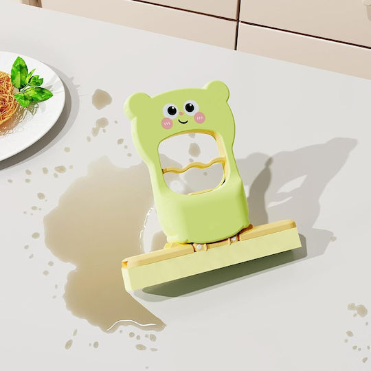 Mini Mop Alista Home Handheld Foldable Bear Model Plastic 9 X 15 X 15 Cm Green