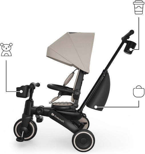 Kinderkraft Jazz 3 Convertible with Parental Handle 5 in 1 for 9 Months Beige