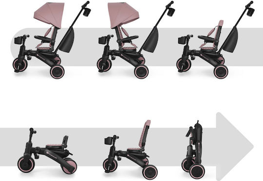 Kinderkraft Jazz 3 Convertible with Parental Handle 5 in 1 for 9 Months Pink