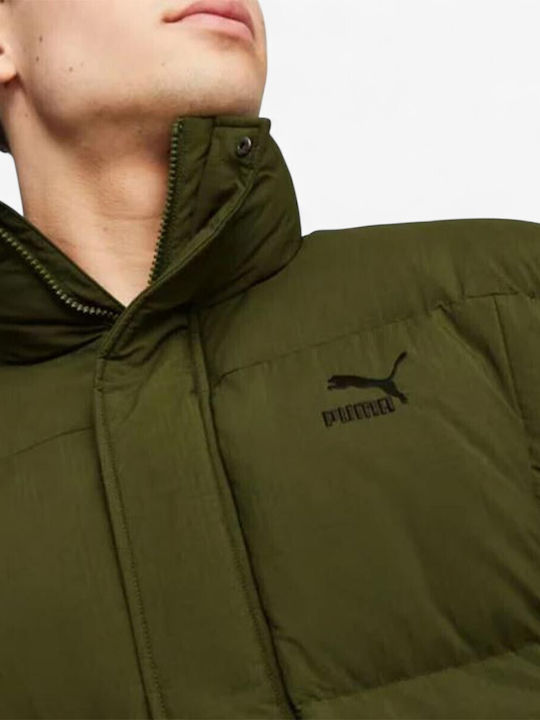 Classics Мъжки Якета Puffer Ветроустойчиво Зелен