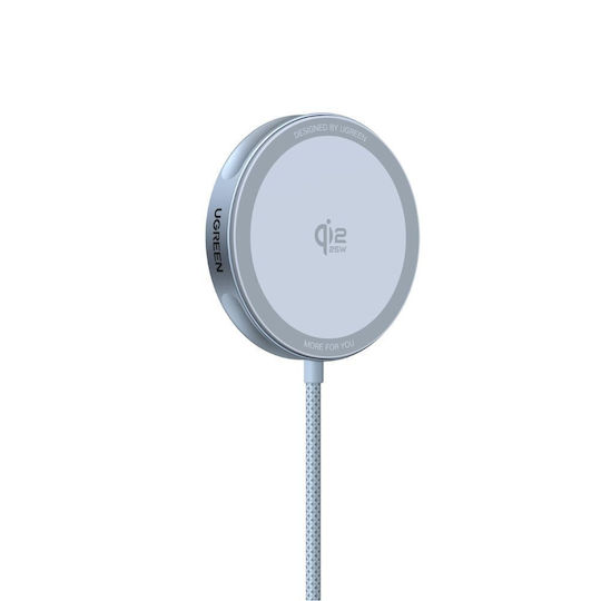 Ugreen Асимов Зарядно Устройство Qi2 GaN 25W Сиво (W753)